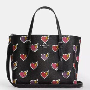 Mollie Tote Bag 25 With Heart Bolt Print